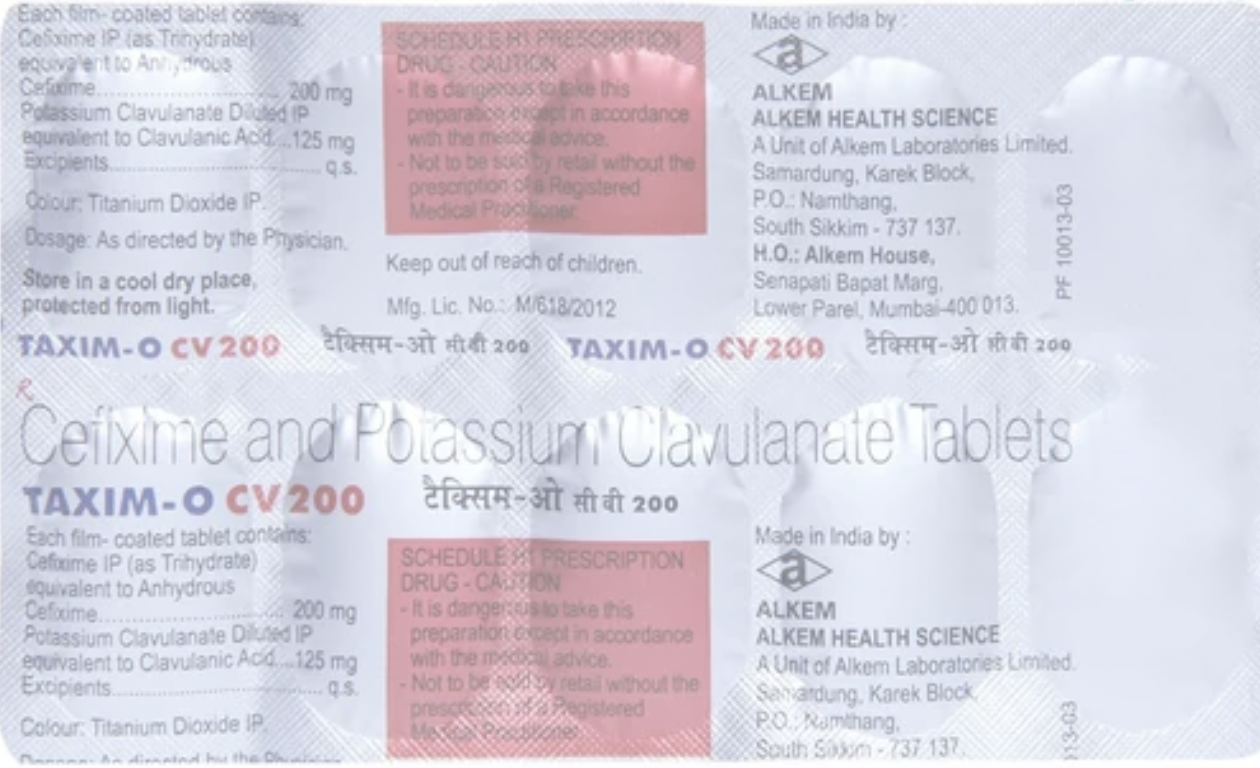Taxim-O 200 - Cefixime 200mg